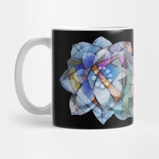 Stained glass flower Mug